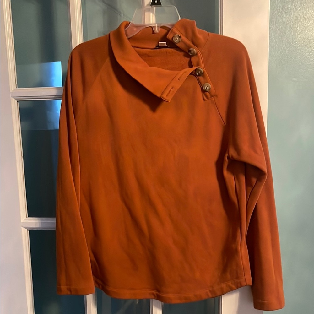 J. Crew Factory Orange Long Sleeve Sweatshirt